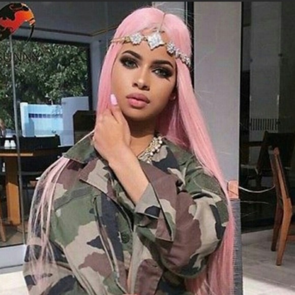 24” Pinky PinkSTRAIGHT LaceFront Wig *NEW